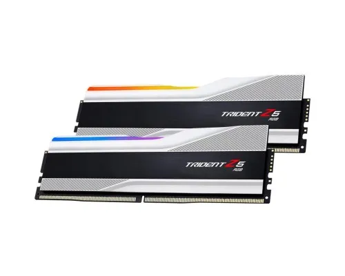 Модуль памяті для компютера DDR5 64GB (2x32GB) 6000 Trident Z5 RGB Silver G.Skill (F5-6000J3238G32GX2-TZ5RS)