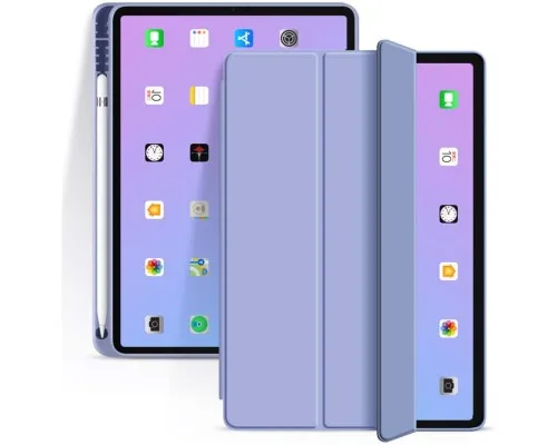 Чохол до планшета BeCover Tri Fold Soft TPU mount Apple Pencil Apple iPad Air 4 10.9 2020/2022 Purple (706751)