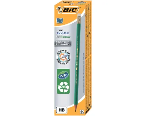 Карандаш графитный Bic Evolution HB с ластиком (bc8803323)