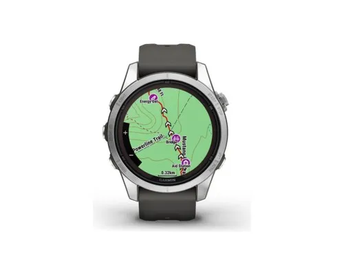 Смарт-часы Garmin fenix 7S Pro Solar, Glass, SS w/Graphite band, GPS (010-02776-01)