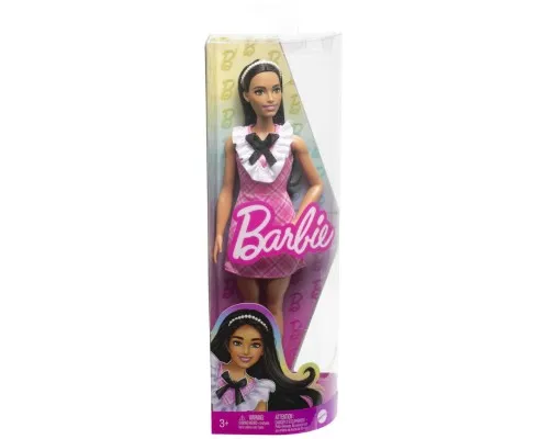 Кукла Barbie Fashionistas в розовом платье с жабо (HJT06)