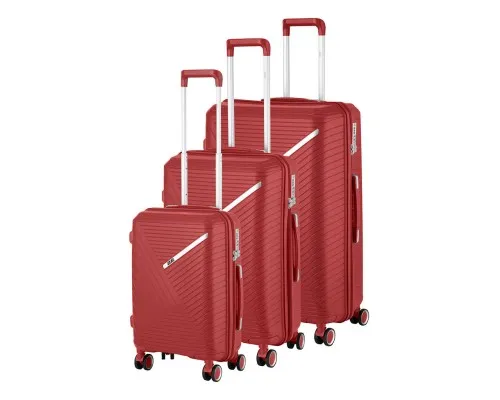 Набор чемоданов 2E Sigma (L+M+S) червоний (2E-SPPS-SET3-RD)