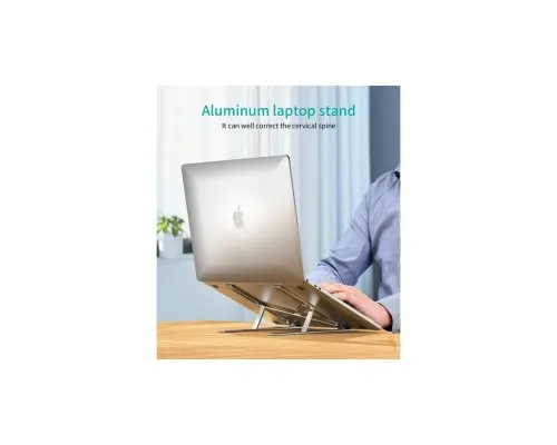 Підставка до ноутбука Choetech до 15, алюміній, компактна конструкція (H045-SL)