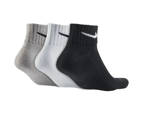 Шкарпетки Nike U NK V CUSH ANKLE-3PR VALUE SX4926-901 38-42 3 пари Чорний/Білий/Сірий (887232701130)