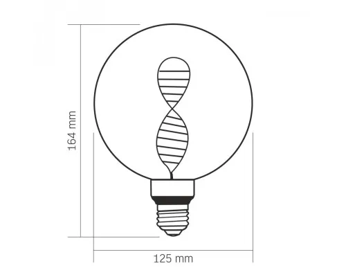 Лампочка Videx Filament 3.5W E27 1800K (VL-DNA-G125-C)