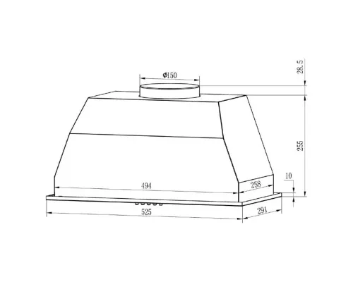 Вытяжка кухонная Grunhelm GVC 020 W