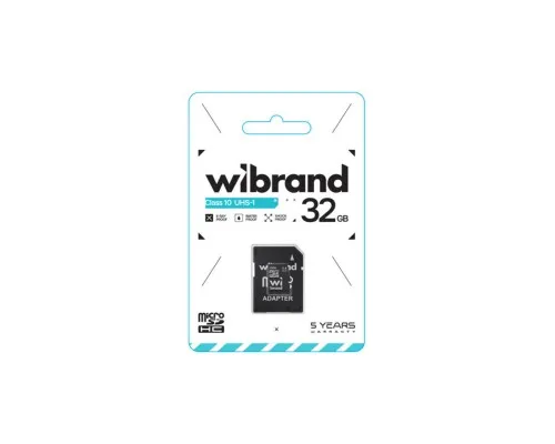Карта памяти Wibrand 32GB microSD class 10 UHS-I (WICDHU1/32GB-A)