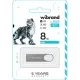 USB флеш накопичувач Wibrand 8GB Irbis Silver USB 2.0 (WI2.0/IR8U3S)