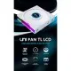 Кулер для корпуса Lian Li Reverse TL LCD 140-1, White (G99.14RTLLCD1W.00)