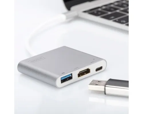 Перехідник Type-C to HDMI/USB 3.0/Type-C Digitus (DA-70838-1)