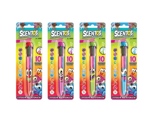 Набір для творчості Scentos Багатобарвна ароматна кулькова ручка (41250)
