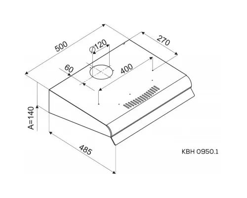 Вытяжка кухонная Kernau KBH 0950.1 B