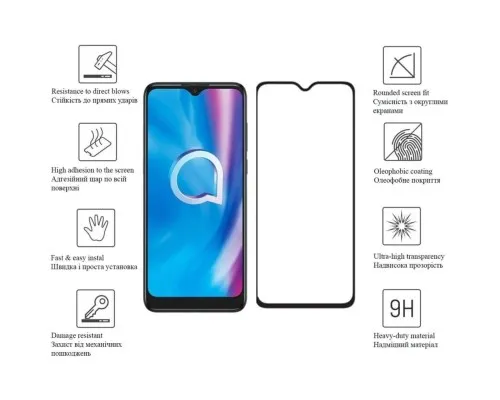 Скло захисне Drobak Alcatel 1SE (616187)