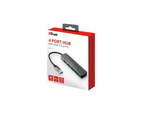 Концентратор Halyx 4-Port USB-A 3.2 Grey Trust (24947_TRUST)