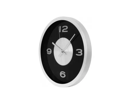 Настінний годинник Economix Promo Art металевий, чорний (E51809-01)