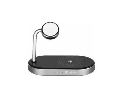 Зарядний пристрій Verbatim 3in1 Apple Watch and iPhone Charging Stand (49556)