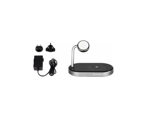 Зарядний пристрій Verbatim 3in1 Apple Watch and iPhone Charging Stand (49556)