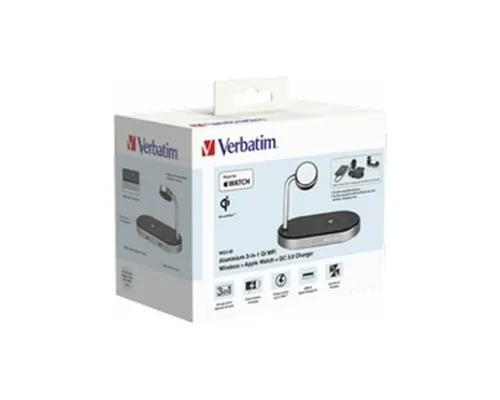 Зарядний пристрій Verbatim 3in1 Apple Watch and iPhone Charging Stand (49556)