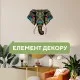 Пазл Ukropchik деревянный тропический слон size - M в коробке с набором-рамкой (Tropical Elephant A4)