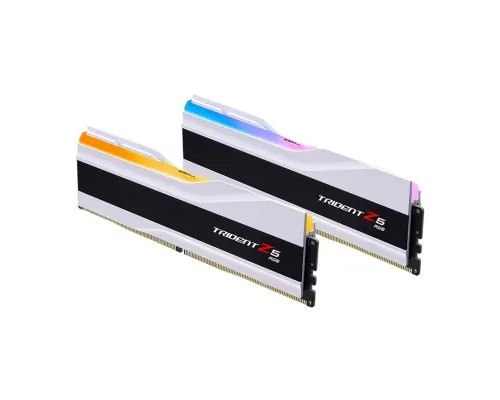 Модуль памяті для компютера DDR5 32GB (2x16GB) 6400 MHz Trident Z5 RGB White G.Skill (F5-6400J3239G16GX2-TZ5RW)