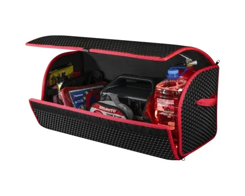 Сумка-органайзер EVAtech L-PRO 32x75x30 см. Сота чорна з червоним кантом (BS13641OL3SBR)
