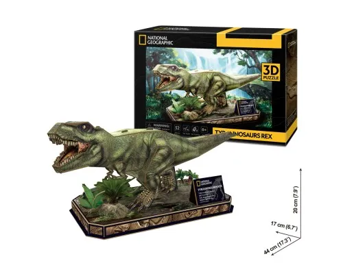 Пазл Cubic Fun 3D National Geographic Dino Тиранозавр Рекс (DS1051h)