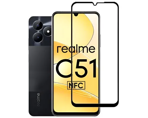 Скло захисне BeCover Realme C51 Black (710301)