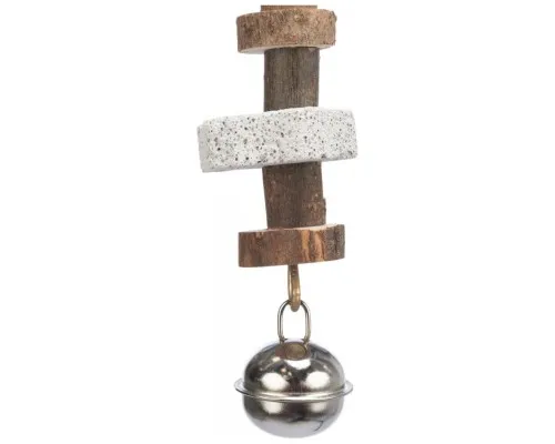 Іграшка для птахів Trixie підвісна з вулканічним каменем 16 см (4011905589510)