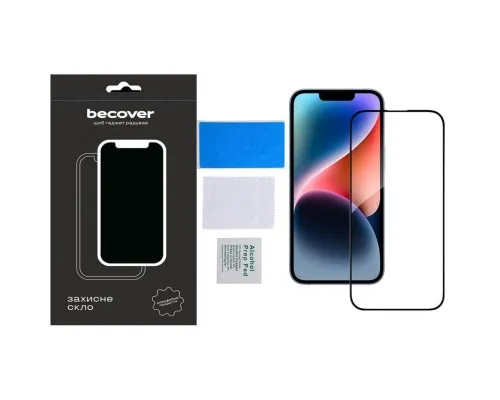 Скло захисне BeCover Apple iPhone 15 Pro Max Black (710594)