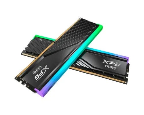 Модуль памяти для компьютера DDR5 64GB (2x32GB) 6000 MHz XPG Lancer Blade RGB Black ADATA (AX5U6000C3032G-DTLABRBK)