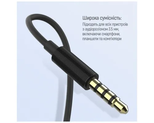 Навушники ColorWay Slim 3.5 mm Wired Earphone Blast 1 Black (CW-WD01BK)