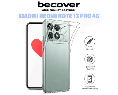 Чохол до мобільного телефона BeCover Xiaomi Redmi Note 13 Pro 4G Transparancy (710914)