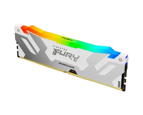 Модуль пам'яті для комп'ютера DDR5 16GB 8000 MHz Renegade RGB White Kingston Fury (ex.HyperX) (KF580C38RWA-16)