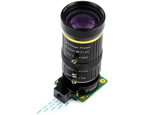 Объектив Waveshare 8-50mm Zoom Lens for Pi Camera Module (18245)