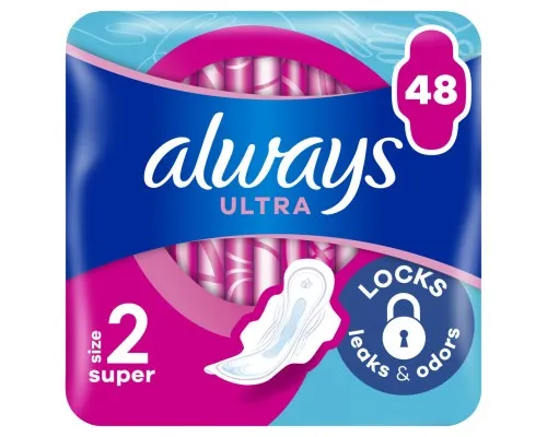 Гигиенические прокладки Always Ultra Super (Размер 2) 48 шт. (8700216450294)