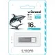 USB флеш накопитель Wibrand 16GB Shark Silver USB 2.0 (WI2.0/SH16U4S)