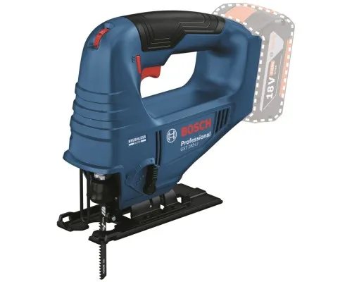 Електролобзик Bosch GST 183-LI безщітковий, 18V, 1х4Ah, 0-3300об/хв, хід 20мм, кейс (0.601.5B7.022)