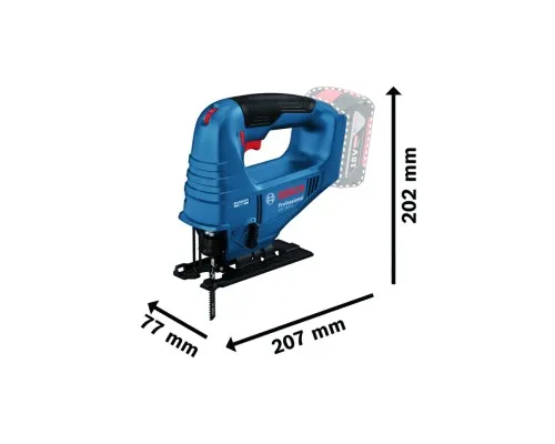 Электролобзик Bosch GST 183-LI безщеточный, 18V, 1х4Ah, 0-3300об/мин, ход 20мм, кейс (0.601.5B7.022)