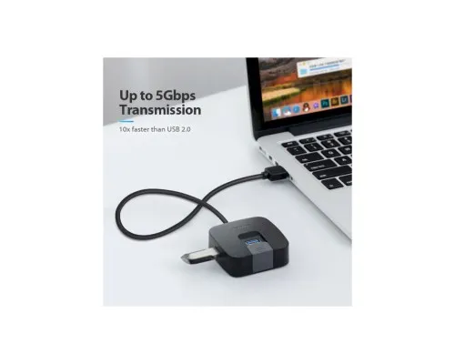 Концентратор Vention USB 3.0 to 4хUSB 3.0 Black 1.0m (CHBBF)