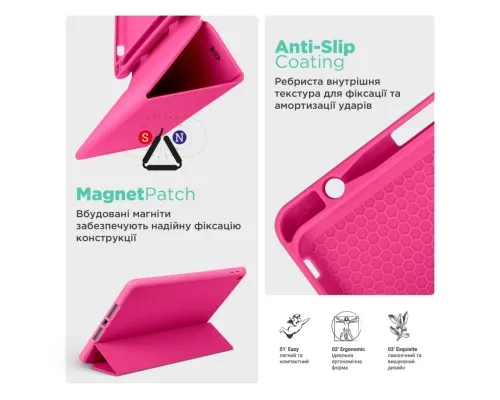 Чохол до планшета Armorstandart Smart Fold Pen Apple iPad Pro 11 (2024) Rose Red (ARM78131)
