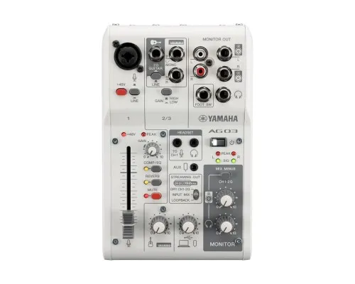 Аудіоінтерфейс Yamaha AG03MK2 White
