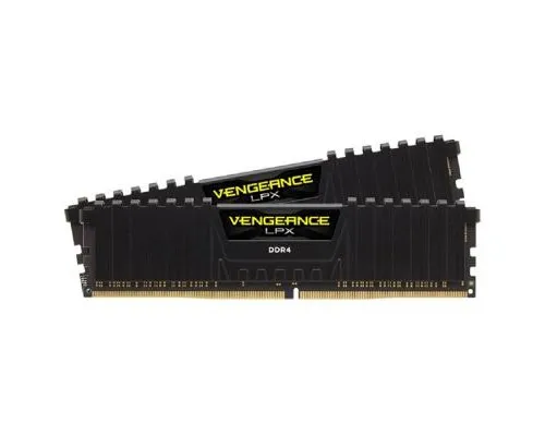 Модуль памяті для компютера DDR4 16GB (2x8GB) 3200 MHz Vengeance LPX Black Corsair (CMK16GX4M2B3200C16)