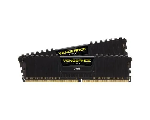 Модуль памяти для компьютера DDR4 16GB (2x8GB) 3200 MHz Vengeance LPX Black Corsair (CMK16GX4M2B3200C16)