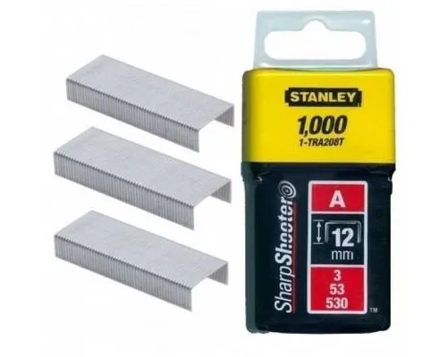 Скоби Stanley Light Duty тип а, 12мм, 1000шт (1-TRA208T)