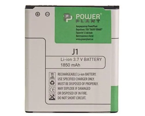 Акумуляторна батарея PowerPlant Samsung Galaxy J1 (EB-BJ100CBE) 1850mAh (SM170203)