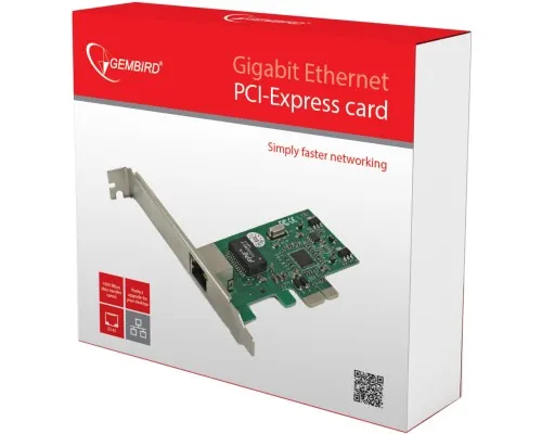 Мережева карта 1000 Base-TX PCI-E Realtek Gembird (NIC-GX1)