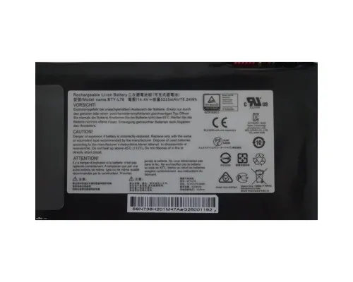 Акумулятор до ноутбука MSI BTY-L78, 5225mAh, 4cell, 14.4V, Li-ion (A47327)