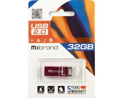 USB флеш накопичувач Mibrand 32GB Сhameleon Pink USB 2.0 (MI2.0/CH32U6P)