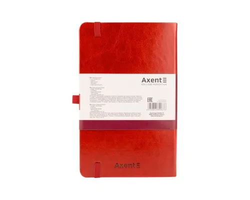 Блокнот Axent Partner Lux, 125х195, 96арк, кл, червоний (8202-06-A)
