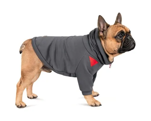 Худі для тварин Pet Fashion Snoodie S-М сіре (4823082423347)